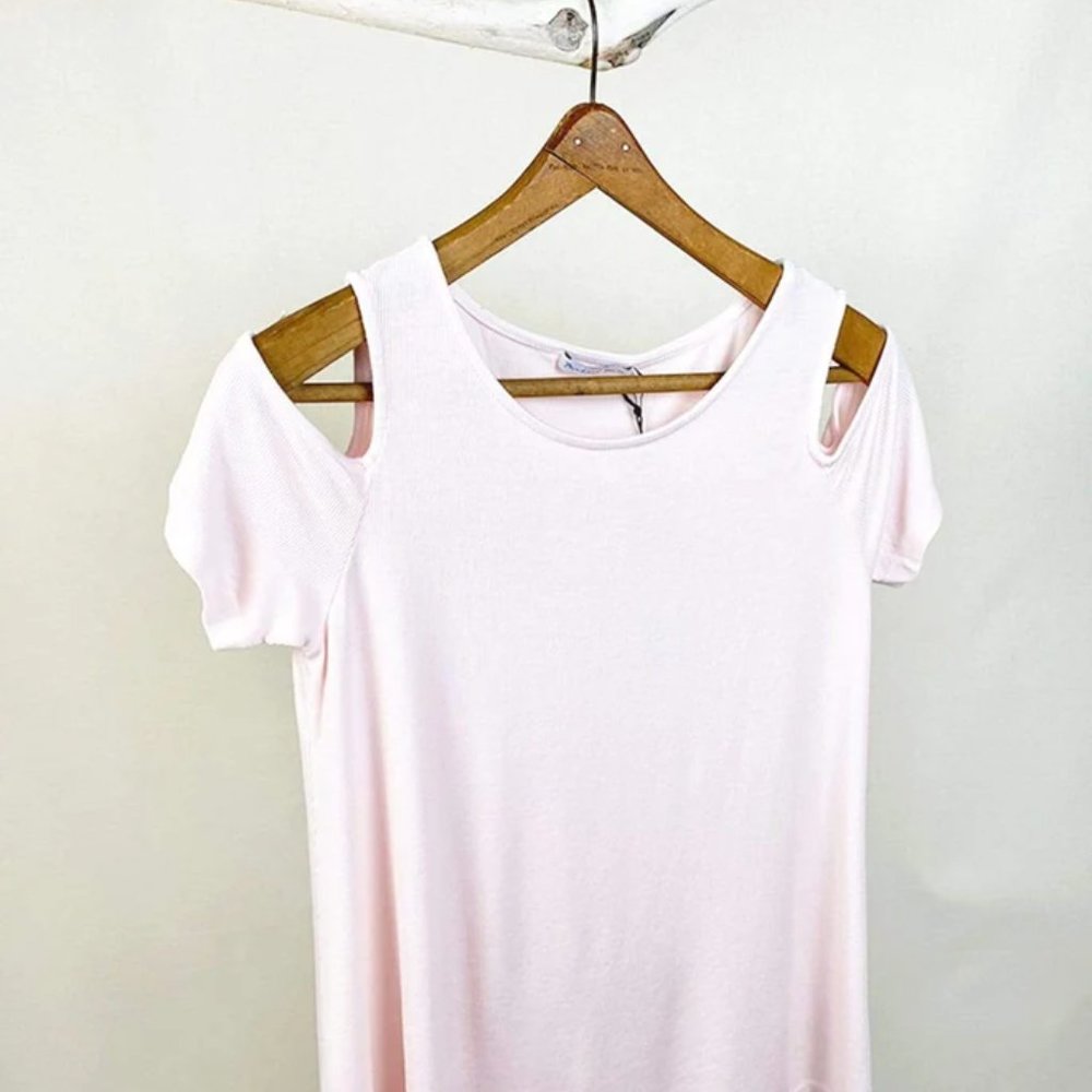 MICHAEL STARS 2X1 RIB COLD SHOULDER  OS